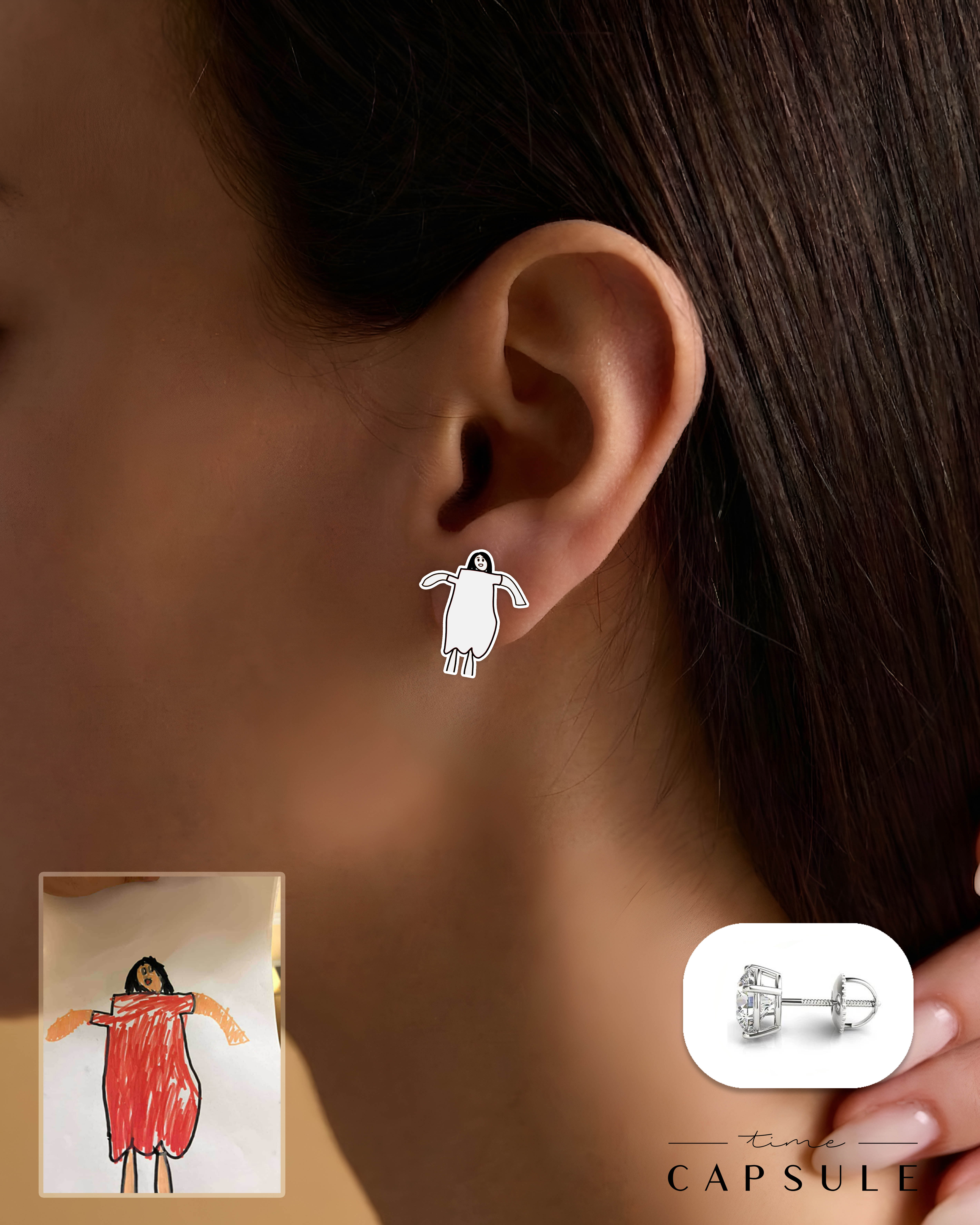 საყურე ნახატიდან